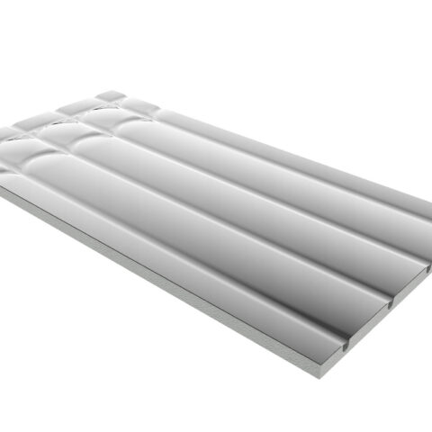 SDMC Alu Standard EPS-Platte Gerades Element mit doppelter Umlenkzone