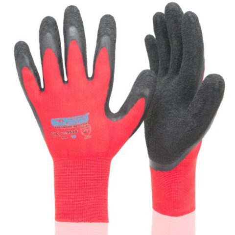 Allprotec Black Protec, Feinstrickhandschuh aus schwarzem Polyester