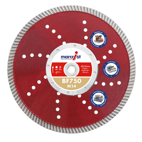 BF750-M14 Quick Fit Bündigschnitt Diamanttrennscheibe
