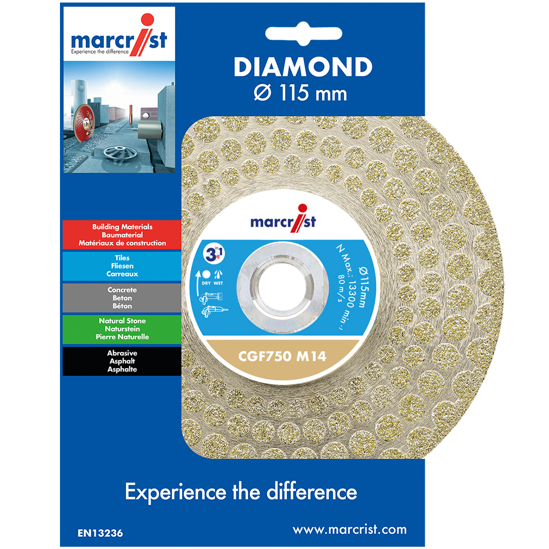 CGF750 3in1 Trenn-Schleif-Finishing Diamantscheibe – Bild 3