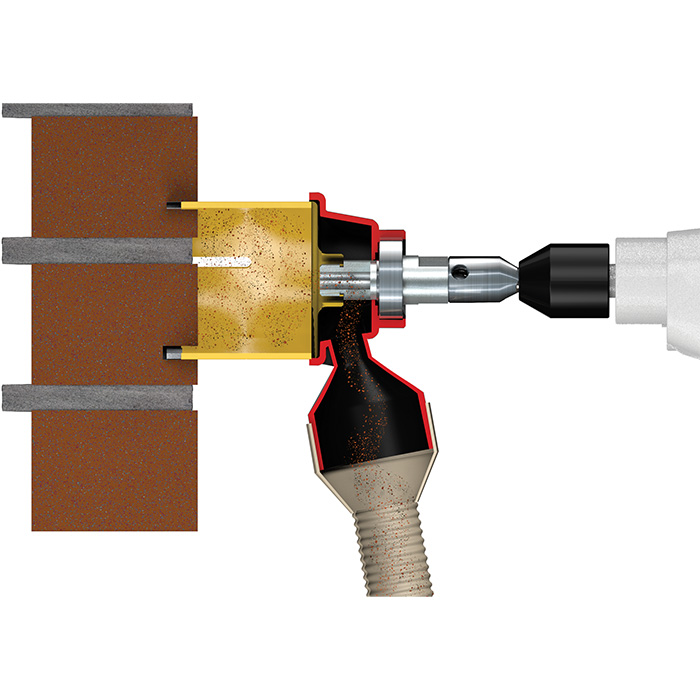 Professionelle Staubabsaugung M16 (M) für effizientes Dosensenken – Bild 4
